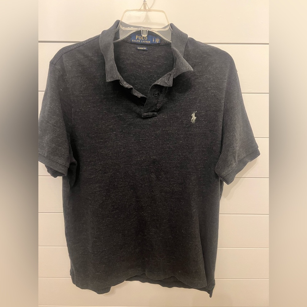Polo Ralph‎ Lauren Mens Polo Shirt Black Short Sleeve Classic Fit